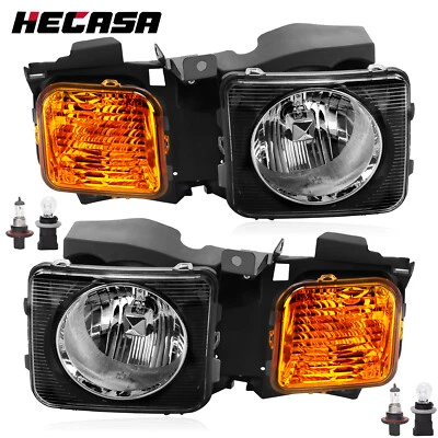 HECASA Headlights Driver & Passenger Side For Hummer H3 Sport Utility 2006-2010 - Image 1 of 4