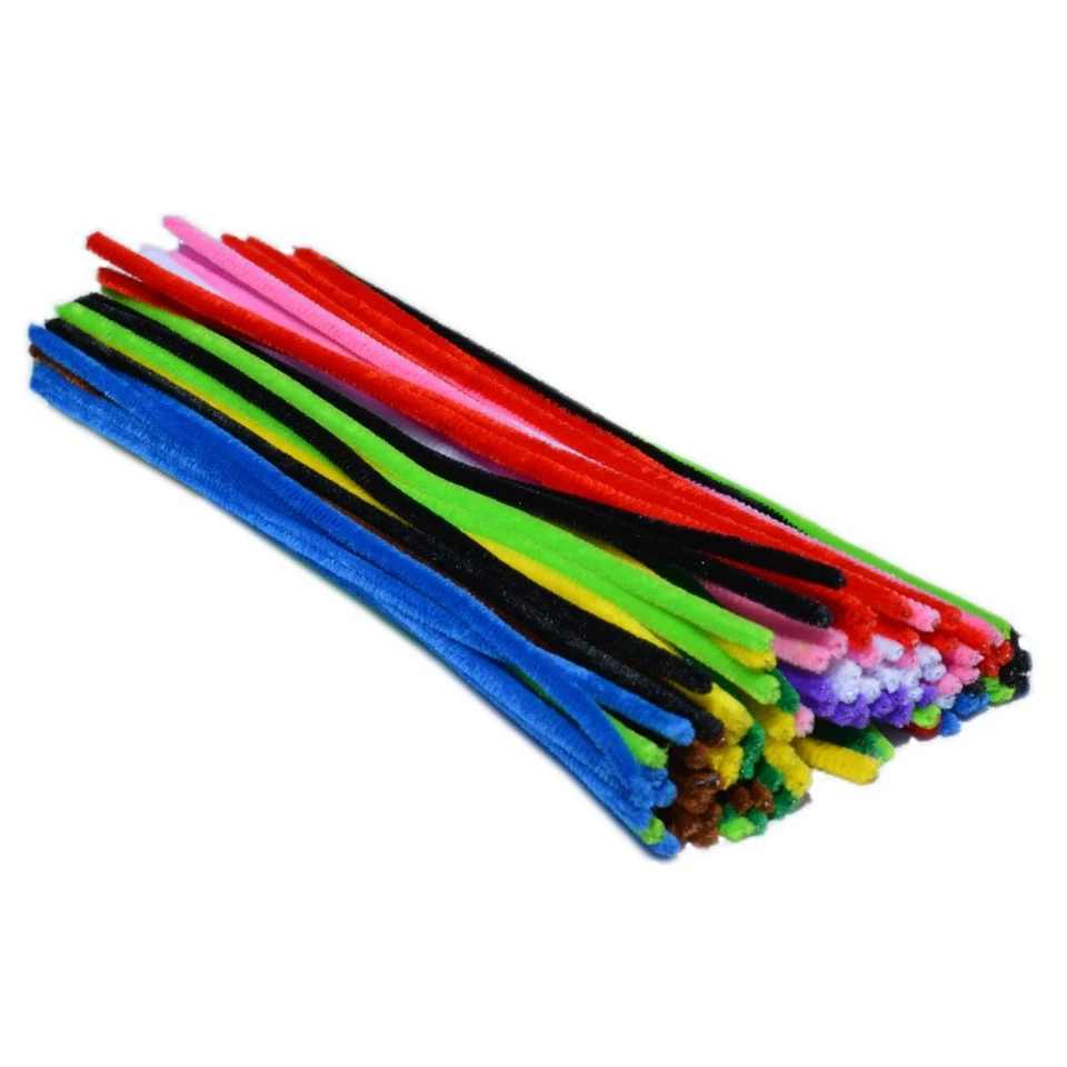 25x Chenilledraht 6 mm x 30 cm Biegeplüsch Pfeifenputzer MEYCO Chenille Draht - Bild 1 von 1