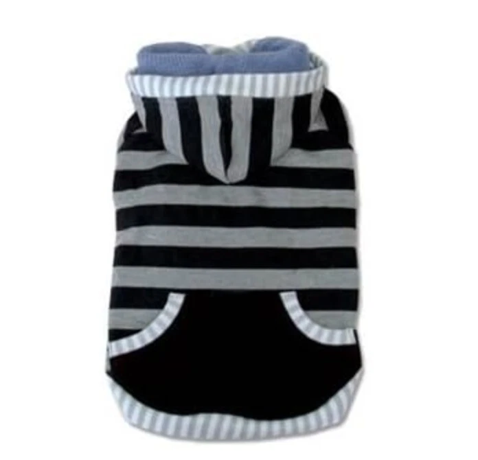 DOGO Multi-Stripe Hoodie in XS - Stylish Comfort for Your Petite Pup - Image 1 of 1