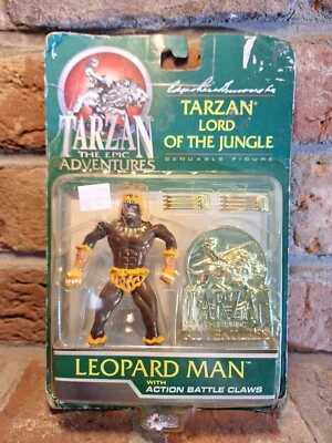 Tarzan Epic Adventures-Leopard Man-1995 Trendmasters NIP Vtg 4.5" action figure - Image 1 of 4