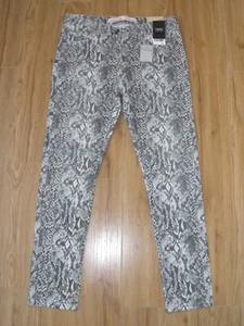 NUEVOS CON ETIQUETAS PANTALONES ELÁSTICOS DE VERANO NEXT AJUSTADOS CON ESTAMPADO DE SERPIENTE TALLA 14 - Imagen 1 de 9
