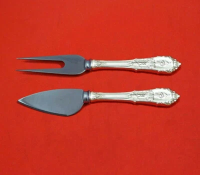 Juego de servir queso duro Rose Point de Wallace de plata de ley 2 piezas personalizado  Foto 1 de 3