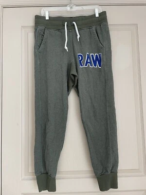 G Star Raw Philthy Rich Jogger Sweatpants Slim Fit Green Size Large - Image 1 of 4