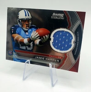 2011 Bowman Sterling Jamie Harper RC #BSR-JH Rookie Jersey Patch Titans  - Picture 1 of 4