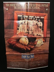 Eight Men Out 1988 One Sheet Movie Poster MLB Chicago White Sox John Cusack - Picture 1 of 1