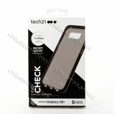 Tech21 Evo Check Flexible Case For Samsung Galaxy S8+ Plus - Smokey Black Clear - Image 1 of 4