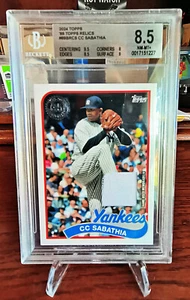 2024 TOPPS '89 TOPPS RELICS #89BRCS CC SABATHIA - (BGS GRADED 8.5) - NY YANKEES - Picture 1 of 2