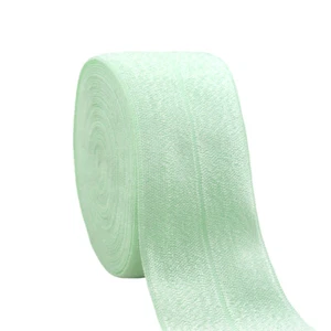 Shiny Fold Over Elastic Band Solid FOE 1-1/2" 40mm Dress Sewing Trim 2 5 10 Yard - Picture 1 of 32