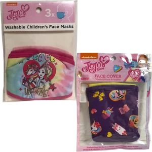 Kids Face Masks Jojo Siwa 2 or 3-pack Washable Fabric Reusable Ages 2+ Buy Both! - Picture 1 of 13