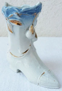 OBJET DE VITRINE BOTTE PORCELAINE VASE 8cm - Picture 1 of 1