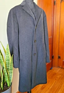 Kenneth Cole Reaction Wool-Blend Over Coat Slim-Fit - Gray - Picture 1 of 9