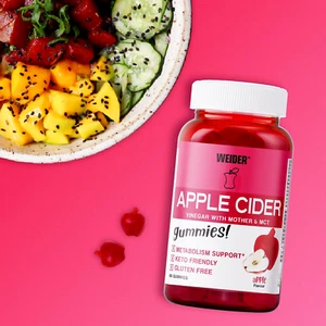 Weider Apple Cider Vinegar Mother & MCT | B6 B12 Keto Gluten Free | 70 Gummies - Picture 1 of 6