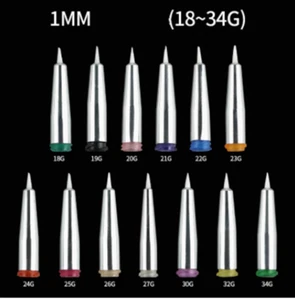 NEW 10pcs  27Ga 1mm  Round mouth brush dispensing syringe needle tips - Picture 1 of 6