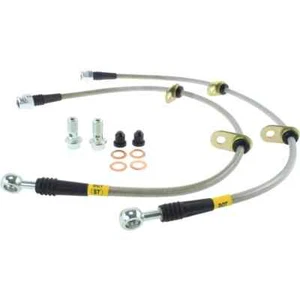 StopTech 950.45002 Front Braided Stainless Brake Line for 1999-03 Mazda Protege - Picture 1 of 2