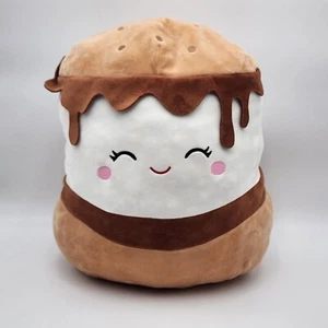 Squishmallows Carmelita the S'more 16 inch Plush Pillow Food Squad SEE PHOTOS - Picture 1 of 8