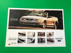 1995 1996 FORD MUSTANG VINTAGE ORIGINAL PRINT AD PRINTED ADVERTISEMENT - Picture 1 of 1
