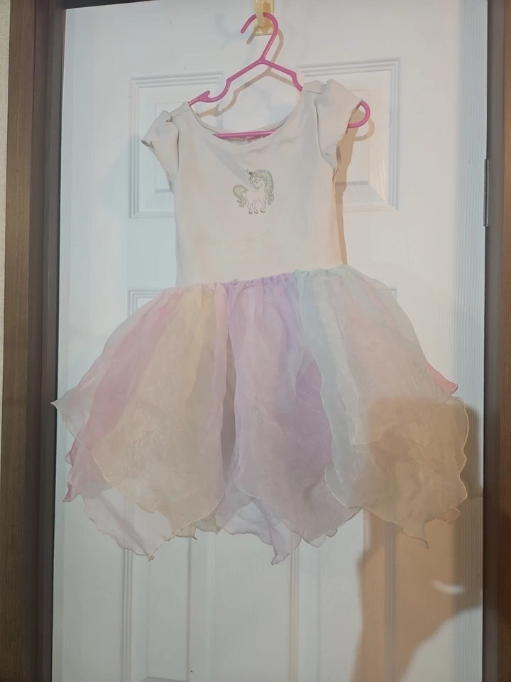 Traje corporal Gymboree para niñas pequeñas con falda de tul talla 3/4 Foto 1 de 4