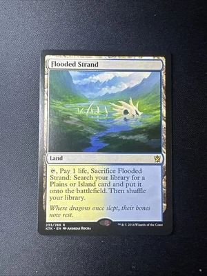 Flooded Strand Khans of Tarkir 233 LP  MTG Magic the Gathering - Image 1 of 2