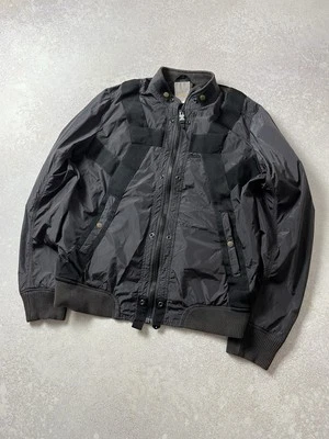 Vintage Diesel Moto Stripe AK-47 Nylon Avant Garde Y2K Bomber Jacket Size L - Image 1 of 4