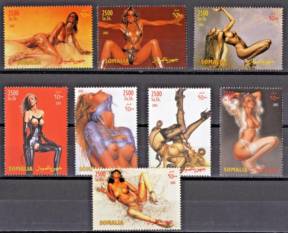 Somalia 2003 HAJIME SOROYAMA Hojas de Arte Pop-Juego de Robots Femeninos (8) MNH Foto 1 de 1