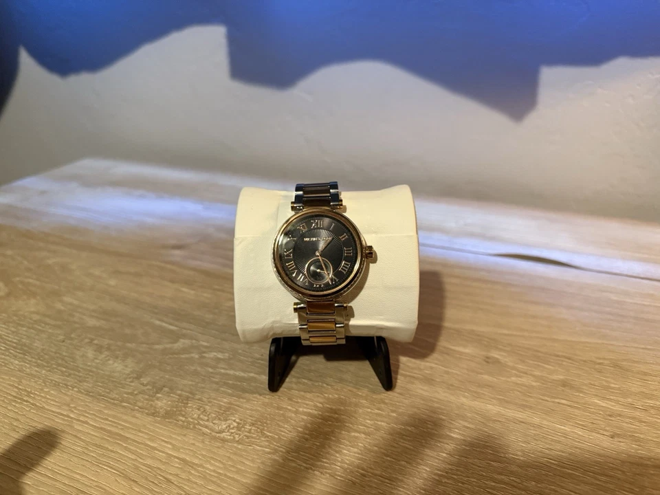 Michael Kors Women’s Black Dial Two Tone Stainless Steel Bracelet New Battery - Image 1 of 4