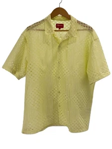 Supreme Short Sleeve Shirt/Lace/L/Polyester/Ylw/All-Over Pattern/ - Picture 1 of 6