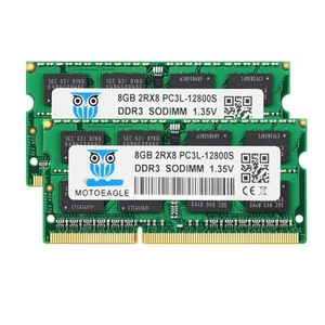 PC3L 12800S DDR3L 1600MHz 16GB Kit (2x8GB) SODIMM RAM 1.35V/1.5V - Picture 1 of 5