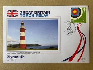 Merkur 2012 Olympischer Fackellauf L/E Gedenkmarkenhülle PLYMOUTH 937f - Bild 1 von 2