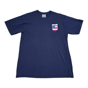 2006 FIFA World Cup Team USA Soccer Stained Navy Shirt Adult Medium - Picture 1 of 10