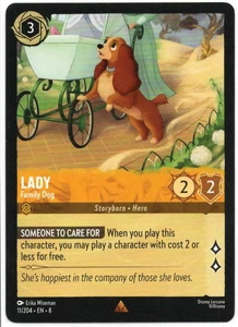 Lorcana - Lady - Family Dog - 11/204 - RARE - Reign of Jafar - Mint/Near Mint - Picture 1 of 2