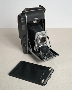 Polaroid 110A Kamera umgebaut für 4x5 Schnitt Filmhalter + Fokussierscheibe - Bild 1 von 12