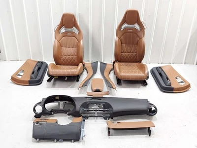 16-21 MERCEDES GT AMG GT C C190 RENDIMIENTO ASIENTO TABLERO PUERTA JUEGO MARRÓN Foto 1 de 4