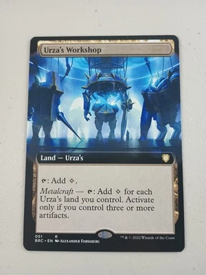 MTG Urza's Workshop - Extended Art, Commander: The Brothers' War Magic NM - Image 1 of 2