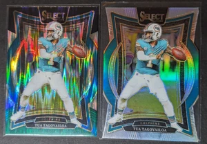 2024 Select Lot (2) Tua Tagovailoa Prizm Die-Cut &Shock prizm #99 Miami Dolphins - Picture 1 of 14