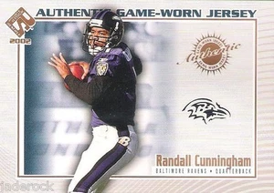 Camiseta deportiva Randall Cunningham 2002 stock privado de los Ravens con logotipo a prueba maestra 1/1 - Imagen 1 de 1