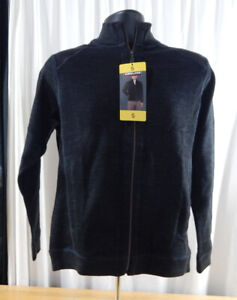 Men's Kirkland Signature Long Sleeve Full Zip Fleece Lined Soft Knit Jacket