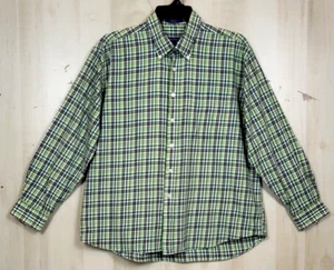 Alan Flusser Men's XXL Multicolor 100% Cotton Plaid Long Sleeve Easy Care Shirt - Picture 1 of 10