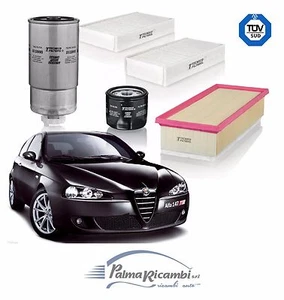 KIT TAGLIANDO ALFA ROMEO 147 GT 1.9 JTD JTDM 4 FILTRI OLIO ABITAC ARIA CARB - Imagen 1 de 6