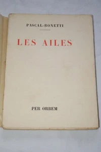 AVIATION LES AILES PASCAL BONETTI POESIE 1928 - Picture 1 of 2