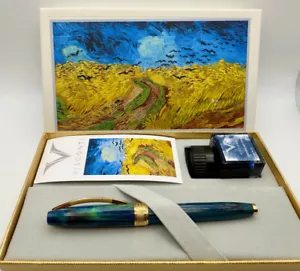 VINSCONTI VAN GOGH WEIZENFELD MIT KRÄHEN FÜLLFEDERHALTER M FEDER NEU IM KARTON - Bild 1 von 10