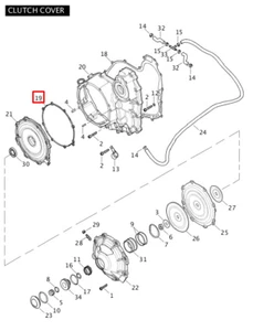 BUELL CLUTCH COVER GASKET R0009.1AM - Picture 1 of 1