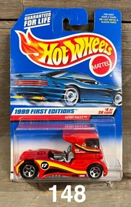 Hot Wheels 1999 First Editions Semi Fast #914 Red Variation Kenworth Peterbilt - Picture 1 of 2