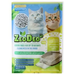 Natural pellets "ZeoDeo" 1.8 kg Odorless cat litter cat litter tray - Zdjęcie 1 z 3