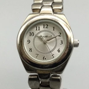 Eddie Bauer Watch Women 25mm Silver Tone SM Classic 3760 New Battery 7" - Picture 1 of 14