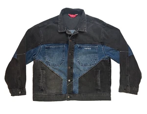 Supreme 2-Tone Paneled G Jean Denim Jacket Sz XL - Picture 1 of 10