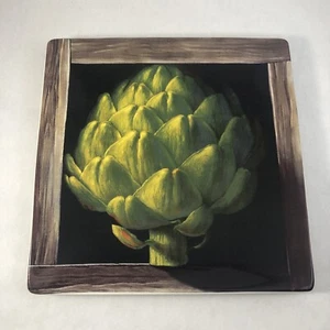 Jay Mercado Certified International Artichoke Square 8 in. Salad Plate - Picture 1 of 16