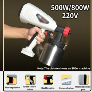 800W 500W Baking Chocolate Electric Spray Gun Paint Cake Tool Sprayer 1.3/2.6MM - Picture 1 of 17