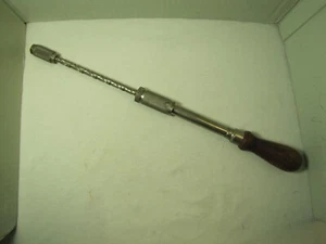 Vintage MILLERS FALLS No. 610A Push Screw Driver w/ Flat Bit U.S.A. WORKS USED - Picture 1 of 20