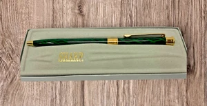 Sharp Tintenschreiber Marmor Smaragdgrün Marmor Design mit Goldakzenten - Bild 1 von 14