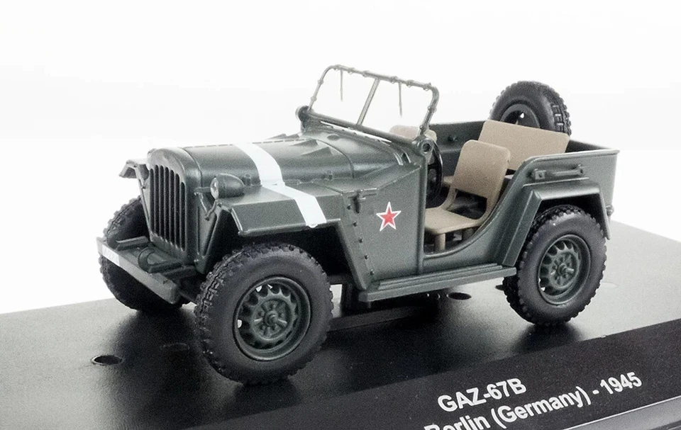 GAZ-67B, Rkka , Royal Air Force/Army Red Bus, Berlin 1945, 1:43 Atlas - Image 1 of 1